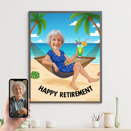 Tablouri Cartoon cu Meserii - Tablou personalizat Cartoon Pensionare