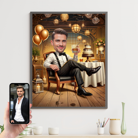 Tablouri Cartoon cu Meserii - Tablou personalizat Cartoon Zi de Nastere