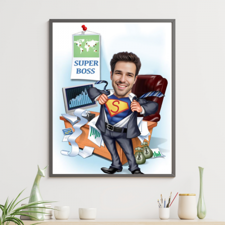 Tablouri Personalizate - Tablou personalizat Cartoon Sef