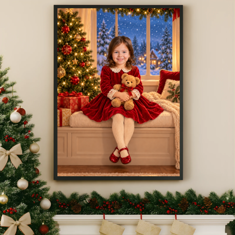 Tablouri Personalizate - Tablou Personalizat Copii Cartoon - Craciun