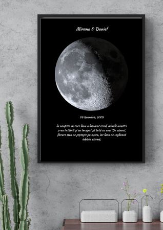 Tablouri Personalizate cu Luna într-o seară specială - Tablou personalizat cu Luna intr-o seara speciala