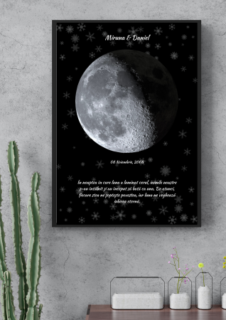 Tablouri Personalizate - Tablou personalizat cu Luna intr-o seara speciala