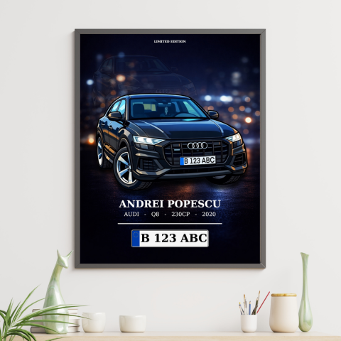 Tablouri Personalizate - Tablou personalizat cu Masina ta Cartoon