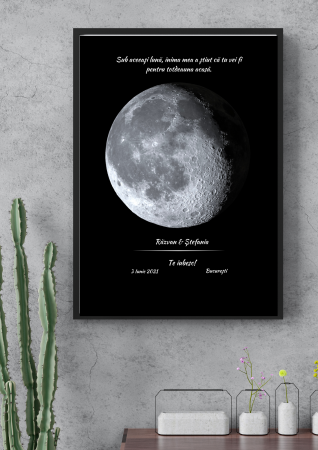 Tablouri Personalizate cu Luna într-o seară specială - Tablou personalizat cu Luna intr-o seara speciala
