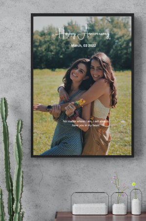 Tablouri Personalizate pentru familie - Tablou personalizat Happy Anniversary