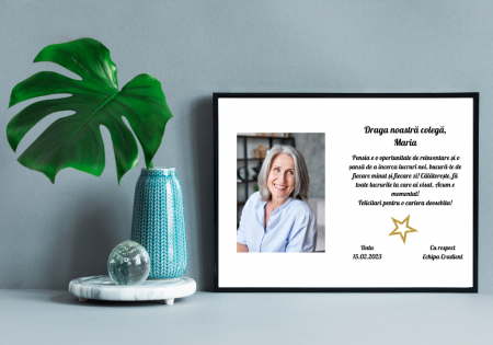 Tablou Personalizat pentru viitori pensionari - Tablou personalizat - mesaj de pensionare