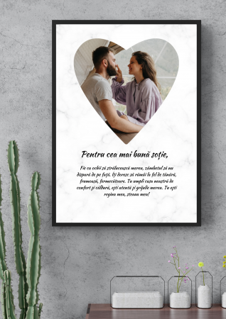 Tablouri Personalizate pentru iubit/iubita - Tablou personalizat pentru cea mai buna sotie