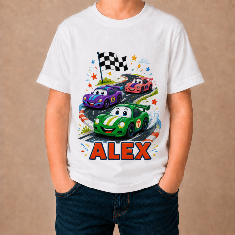 Tricouri Personalizate - Tricou copii Personalizat - Masini