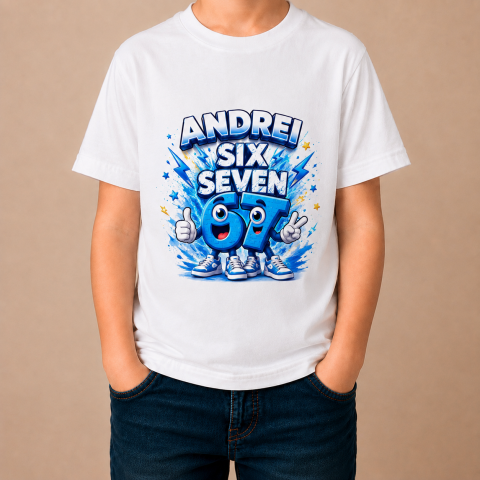 Tricouri Personalizate - Tricou Personalizat copii - Six Seven