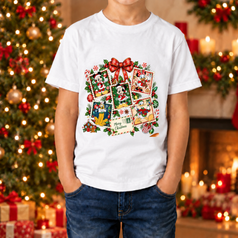 Tricouri Personalizate pentru Copii - Tricou copii de Crăciun - Mickey