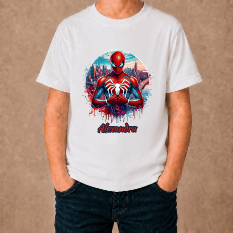 Tricouri Personalizate - Tricou copii Personalizat cu nume - Spiderman
