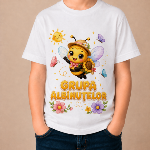 Tricouri Personalizate - Tricou copii Personalizat - Grupa Albinutelor
