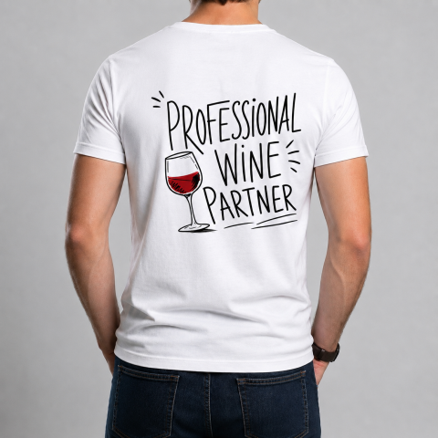 Tricouri cu Mesaje - Tricou „Professional Wine Partner”