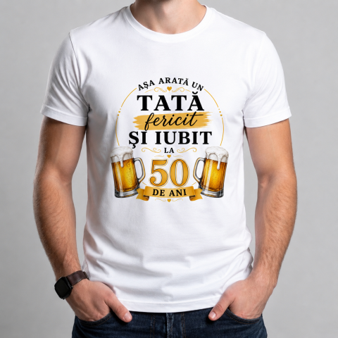 Tricouri Personalizate pentru el - Tricou Personalizat aniversare Tata