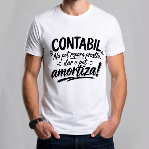 Tricouri Personalizate pentru el - Tricou Personalizat Contabil