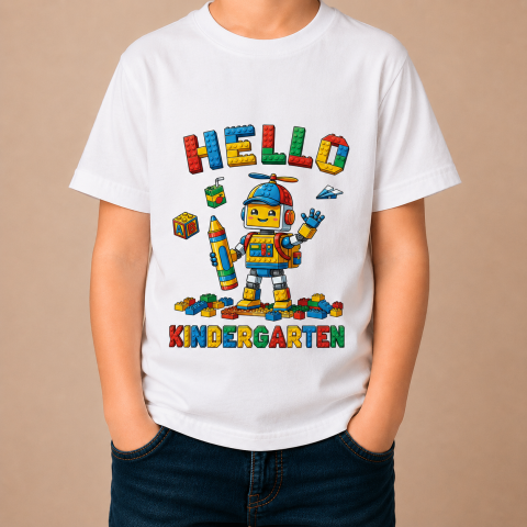 Tricouri Personalizate - Tricou copii „Hello Kindergarten”