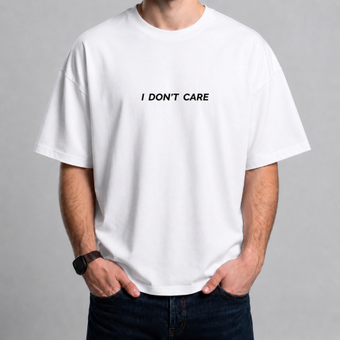 Tricouri cu Mesaje - Tricou personalizat „I DON’T CARE”
