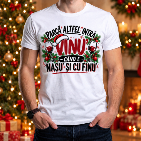 Tricouri Personalizate pentru Adulti - Tricou Personalizat Nasu si Finu Craciun