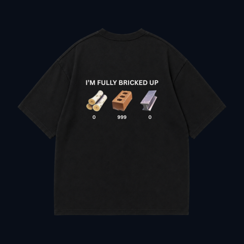 Tricouri Interzise - Tricou Personalizat Oversized - Bricked Up