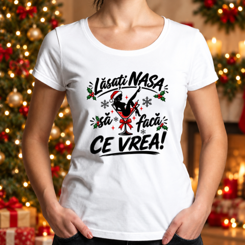 Tricouri Personalizate pentru Adulti - Tricou Personalizat pentru Nasa de Craciun