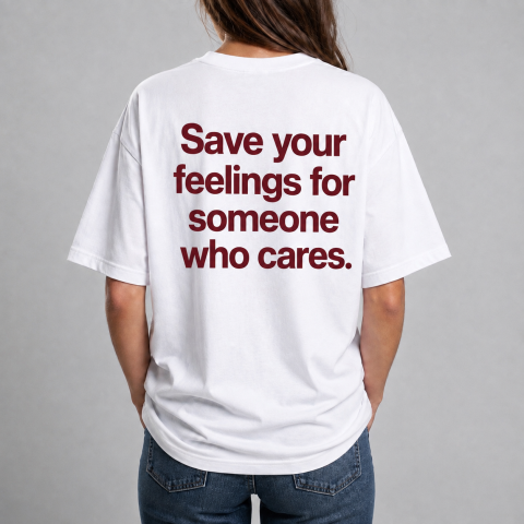 Tricouri cu Mesaje - Save your feelings for someone who cares
