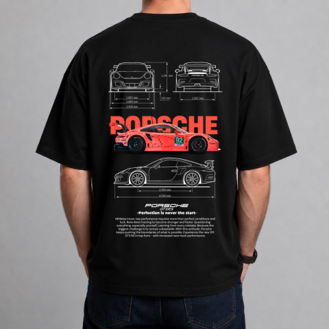 Tricouri Personalizate pentru el - Tricou Personalizat Tricou Porsche GT3 RS