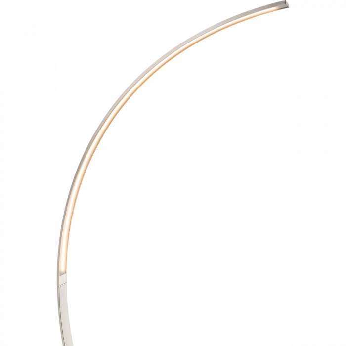 Lampa LED arcuita cu lumina calda, pentru podea, din aluminiu periat de calitate, 165cm, intensitate reglabila [6]