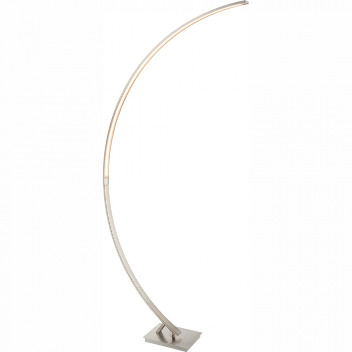 Lampa LED arcuita cu lumina calda, pentru podea, din aluminiu periat de calitate, 165cm, intensitate reglabila [5]