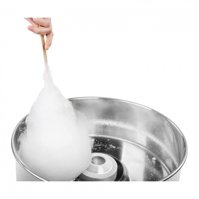 Masina Vata de Zahar Profesionala cu Suport si roti, Cuva INOX reglaj automat temperatura, culoare ROZ [4]