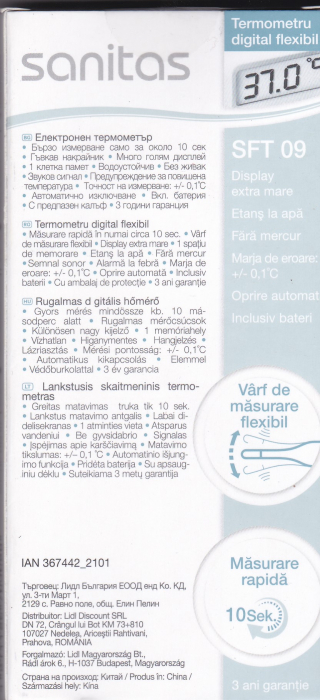 Termometru Digital STF 09 cu suport inclus [2]