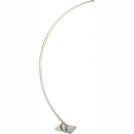 Lampa LED arcuita cu lumina calda, pentru podea, din aluminiu periat de calitate, 165cm, intensitate reglabila [4]