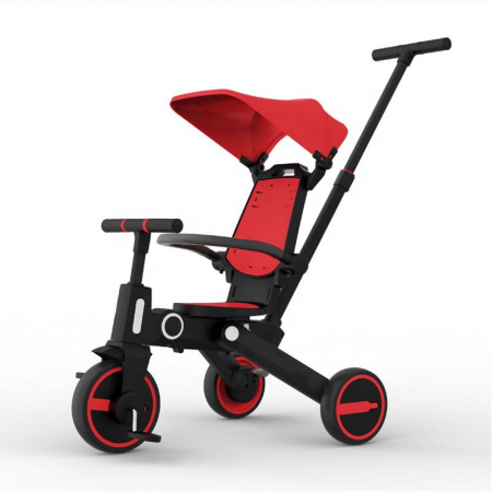 Jucarii Copii & Bebe - Tricicleta copii 7 in 1, multifunctionala, scaun reversibil cu spatar, pentru copii cu varsta intre 18 luni si 5 ani