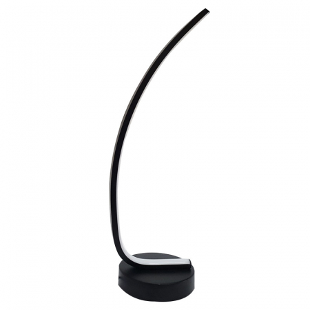 Veioza LED 12W C-Shape cu Buton Touch, Neagra [2]