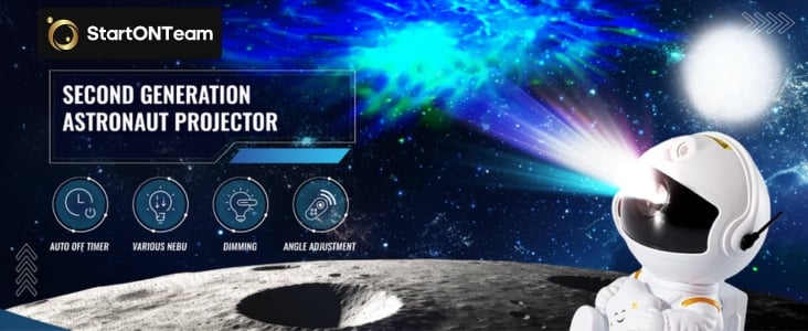 Mini Astronaut Proiector de Stele si Galaxie