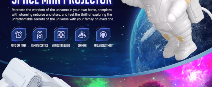 astronaut proiector
