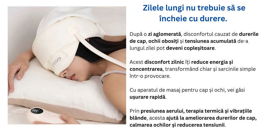 Aparat Masaj Capilar Inteligent pentru Ochi si Cap