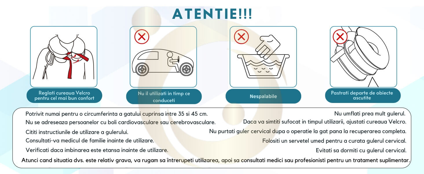 Nu se poate dormi cu guler cervical