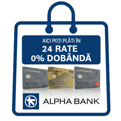 Optiunea de plata in rate cu 0% dobanda prin cardul tau de credit de la Alpha Bank