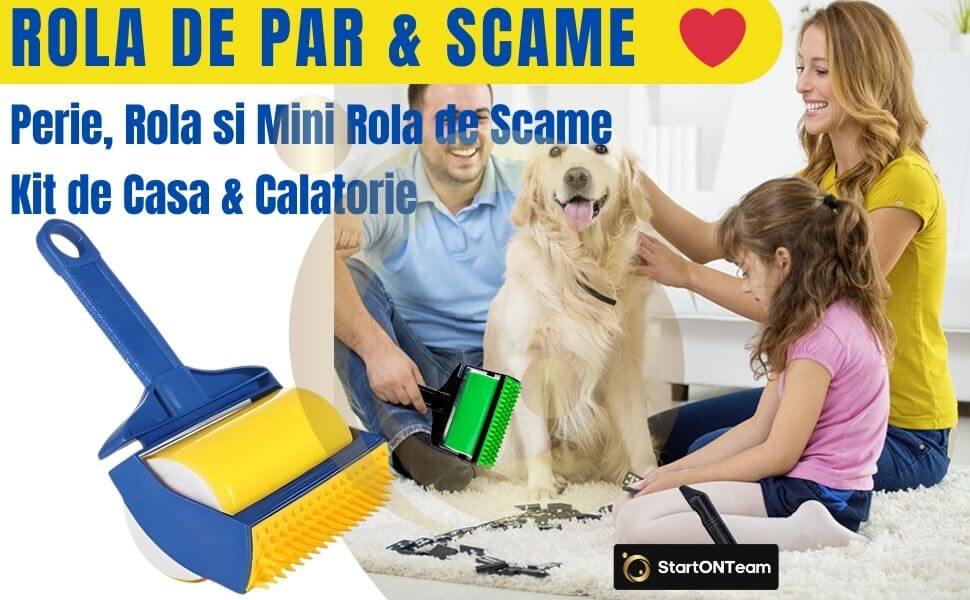 Rola lipicioada de scame si par de animale