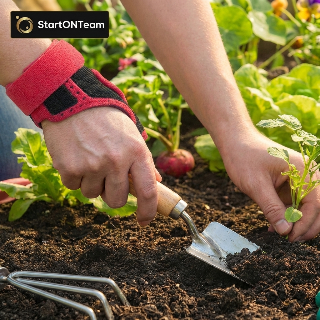 Lucrul în grădină și protecția încheieturii mâinii. De ce este utilă o orteză?