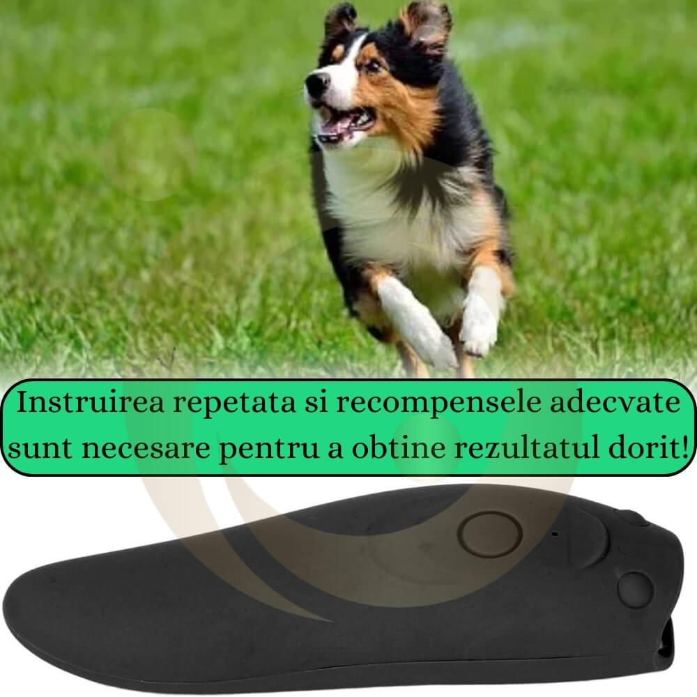 Aparat anticaini portabil cu ultrasunete, Dispozitiv pentru Descurajarea latratului, Anti Latrat la 8m, Sigur pentru Caini si Pisici [8]