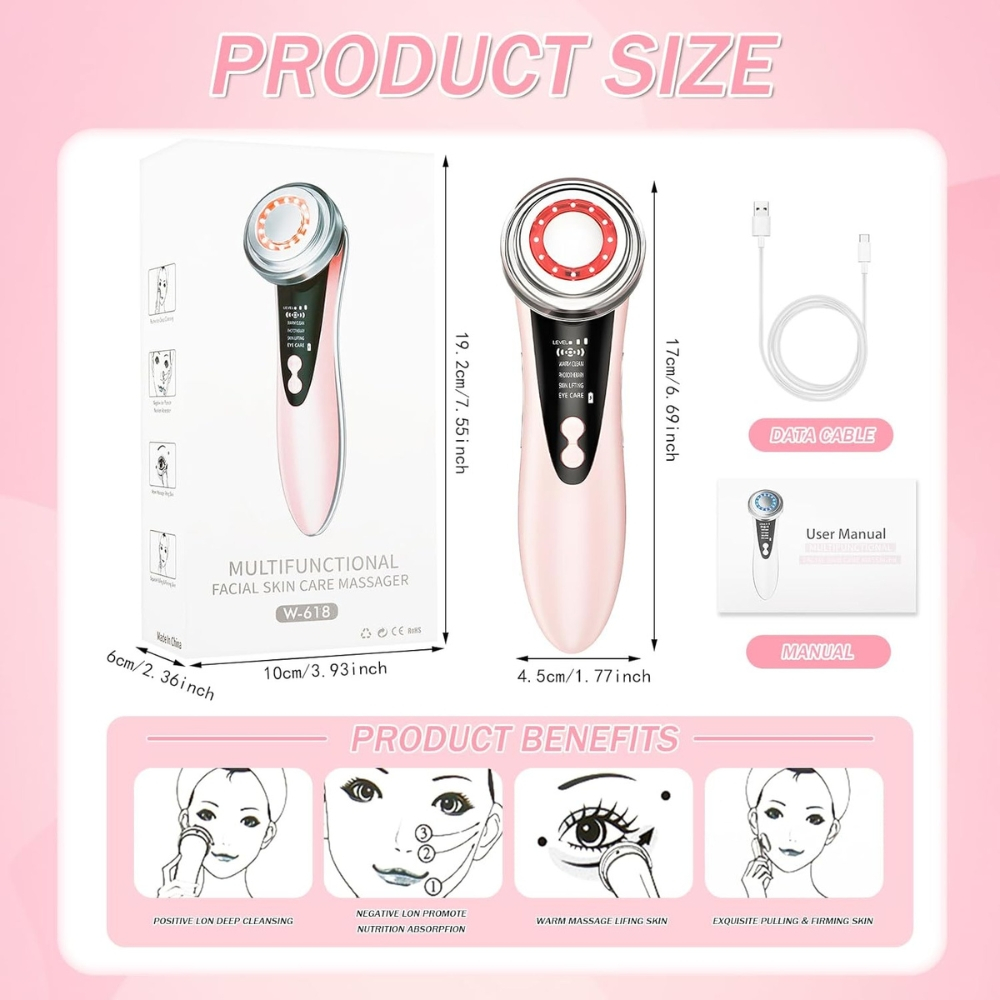 Aparat Electric Multifunctional pentru Masaj Facial, Lifting [20]