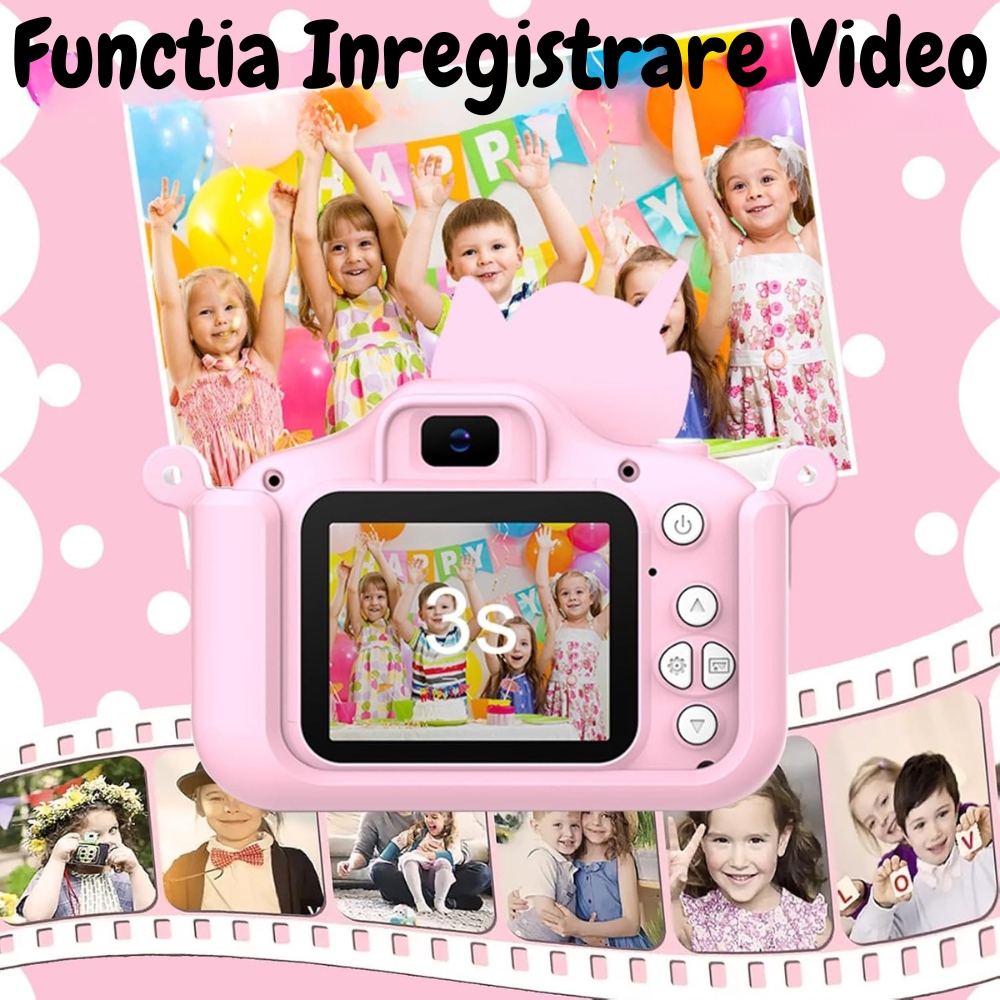 Aparat Foto Copii Unicorn Cameră Selfie 48MP Full HD [2]