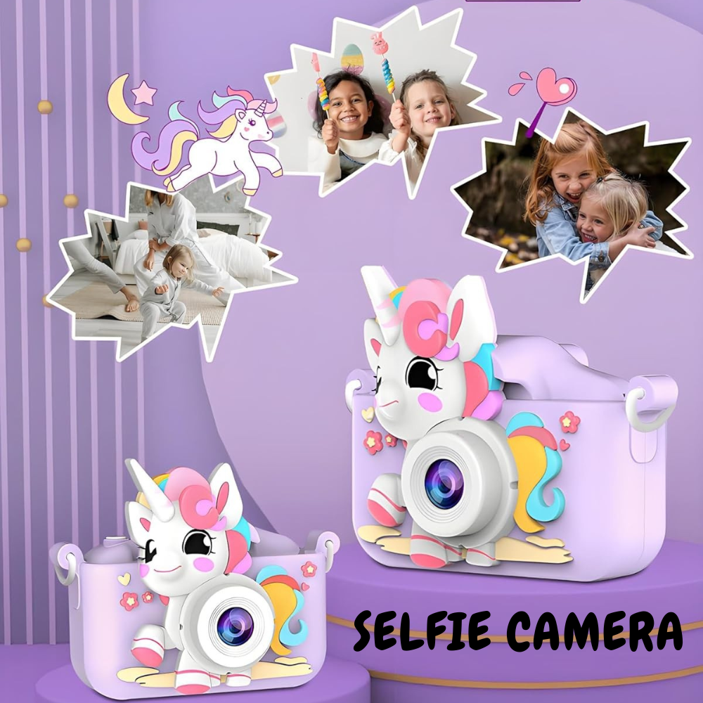 Aparat Foto Copii Unicorn Cameră Selfie 48MP Full HD [14]