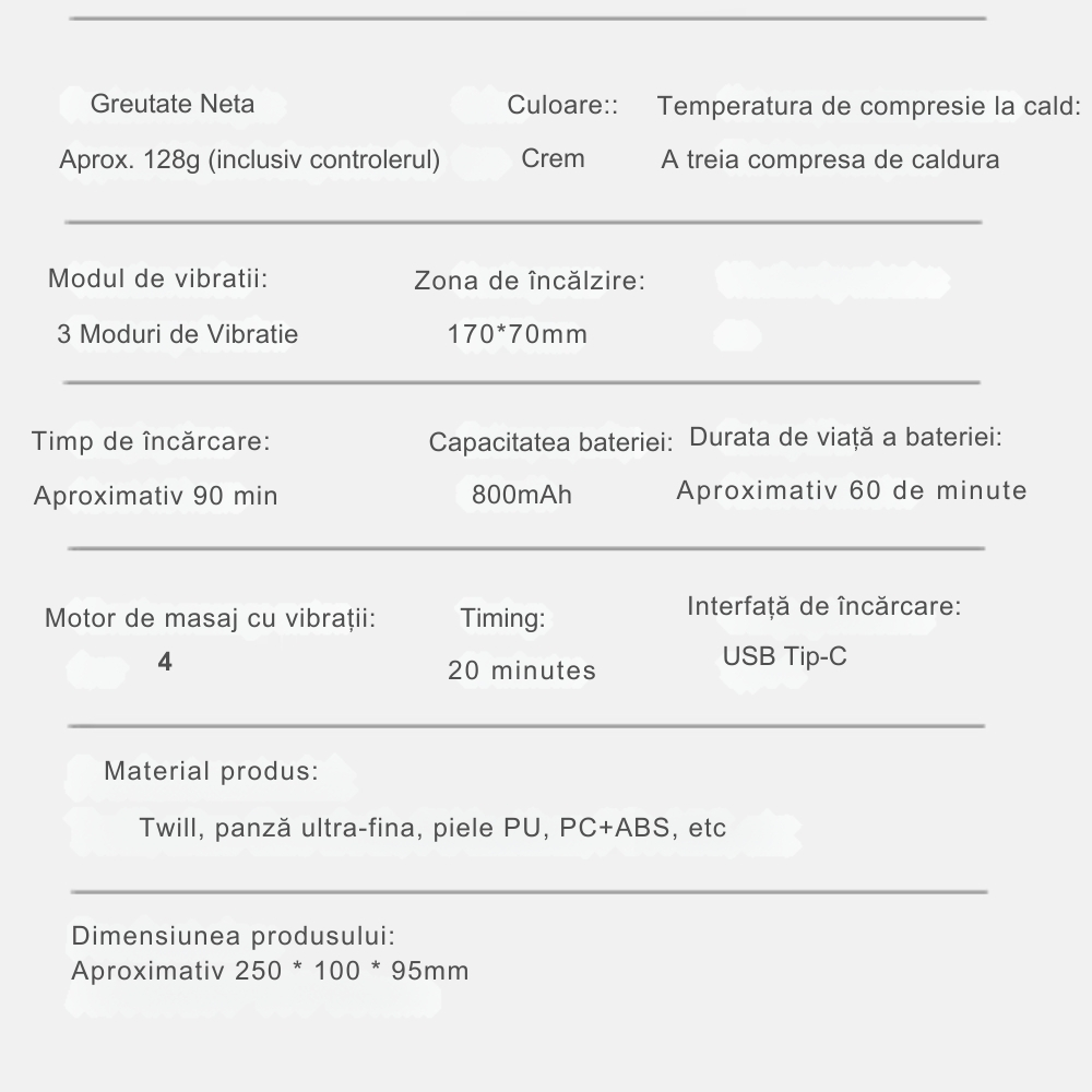 Aparat Inteligent de Masaj pentru Ochi cu Vibratii si Caldura [27]