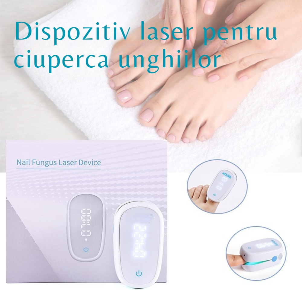 Aparat cu Laser pentru Indepartarea Onicomicozei si Tratarea Ciupercilor de Unghii, Portabil, Reancarcabil, Alb [16]