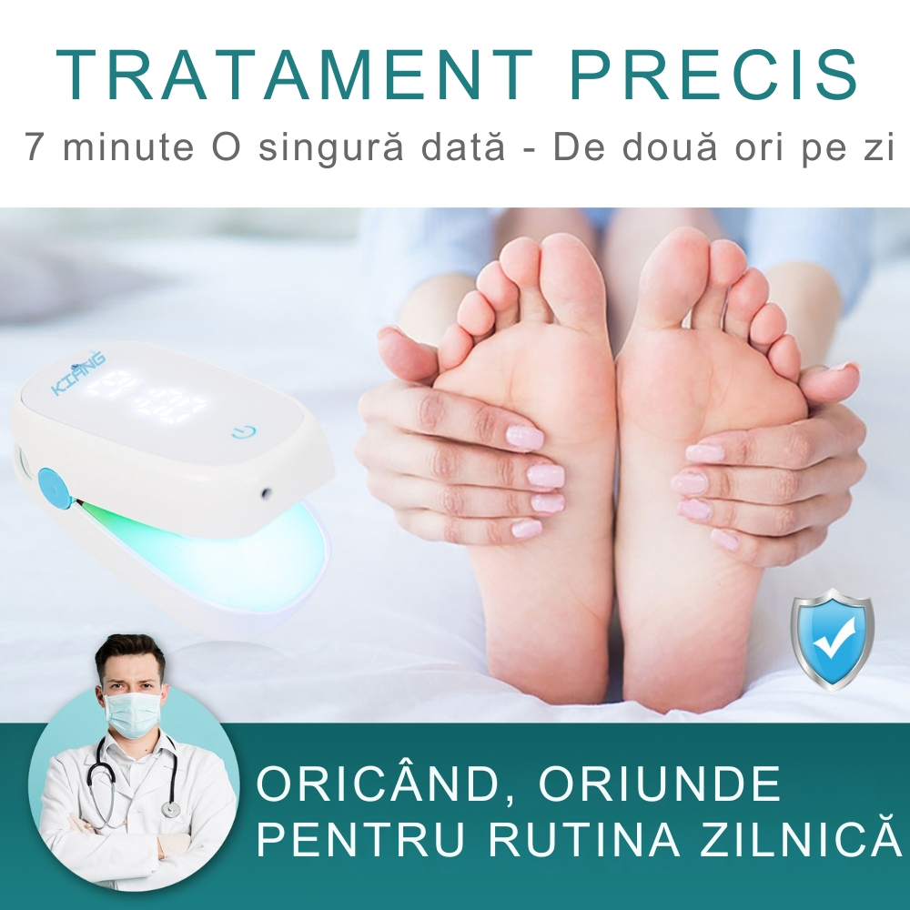 Aparat cu Laser pentru Indepartarea Onicomicozei si Tratarea Ciupercilor de Unghii, Portabil, Reancarcabil, Alb [19]