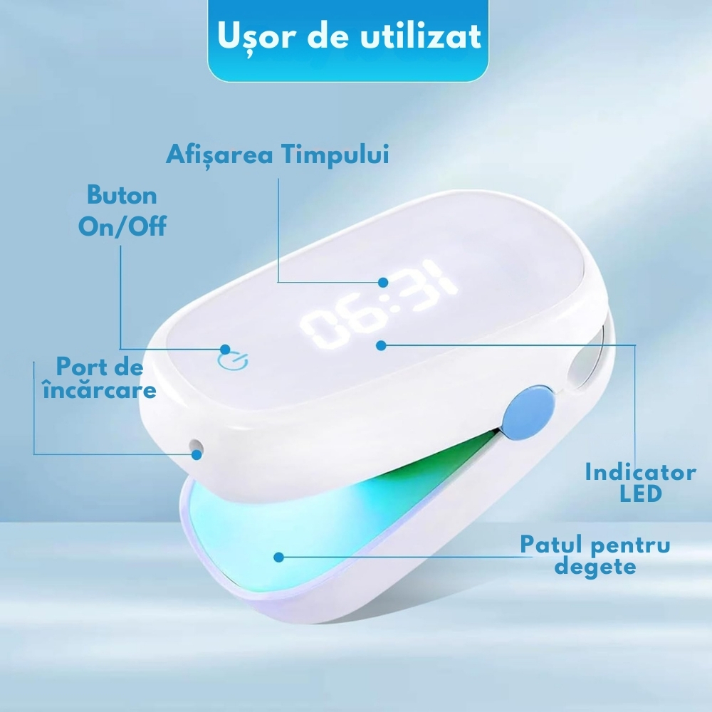 Aparat cu Laser pentru Indepartarea Onicomicozei si Tratarea Ciupercilor de Unghii, Portabil, Reancarcabil, Alb [30]