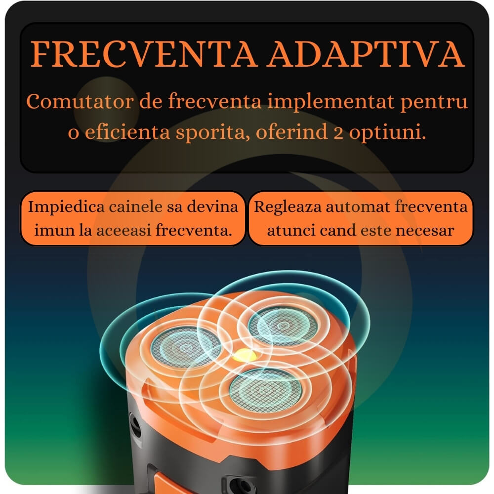 Aparat Profesional Antilatrat cu Ultrasunete si Lanterna, 15m Impotriva Latratului si a Cainilor Agresivi cu Functie de Dresaj AntiLatrat, USB [5]