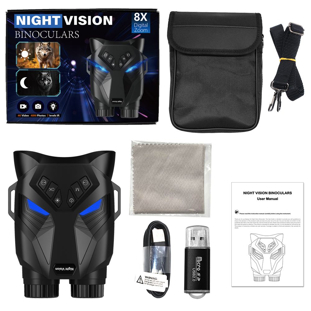 Binoclu Digital Wolf 4K, Profesional de Vanatoare [15]